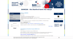 Desktop Screenshot of banrisk.wib.org.pl